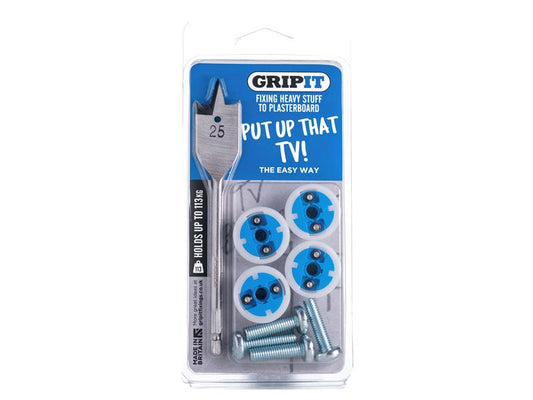 TV Kit, Clam Pack, Gripit