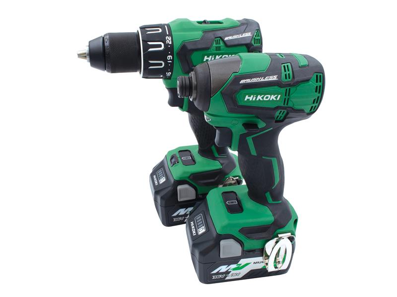 KC18DBFL2JDZ Twin Pack 18V 2 x Multi Volt Li-ion, HiKOKI