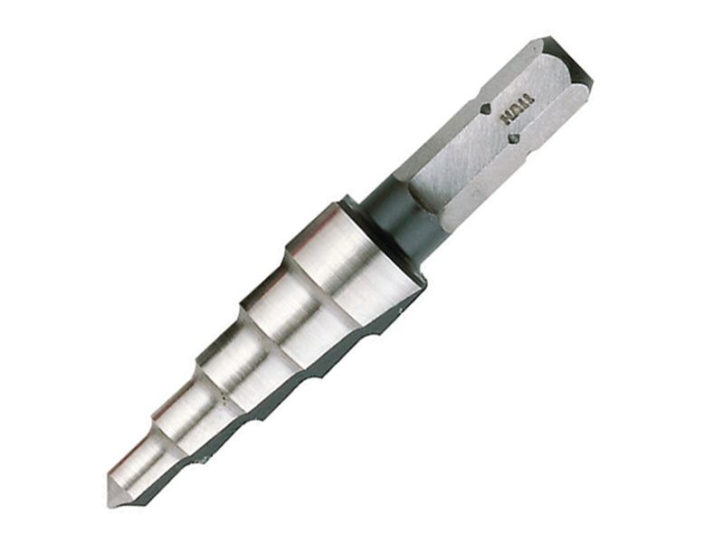 XS412 High-Speed Steel Step Drill 4-12mm, Halls