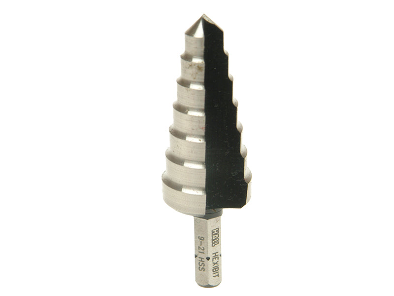 XS921 High-Speed Steel Step Drill 9-21mm, Halls