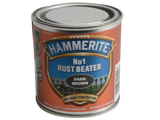 No.1 Rust Beater Paint Dark Brown 250ml, Hammerite