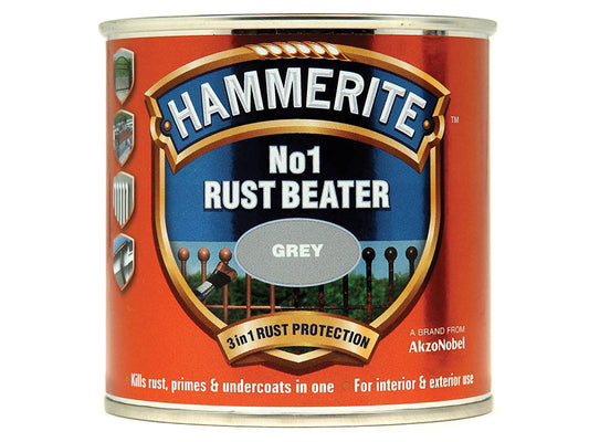 No.1 Rust Beater Paint Grey 250ml, Hammerite