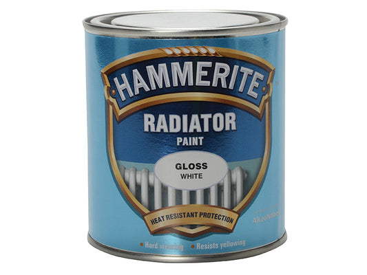 Radiator Paint Gloss White 500ml, Hammerite