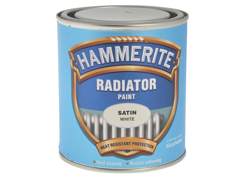 Radiator Paint Satin White 500ml, Hammerite