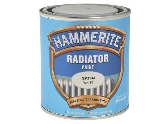 Radiator Paint Satin White 500ml, Hammerite