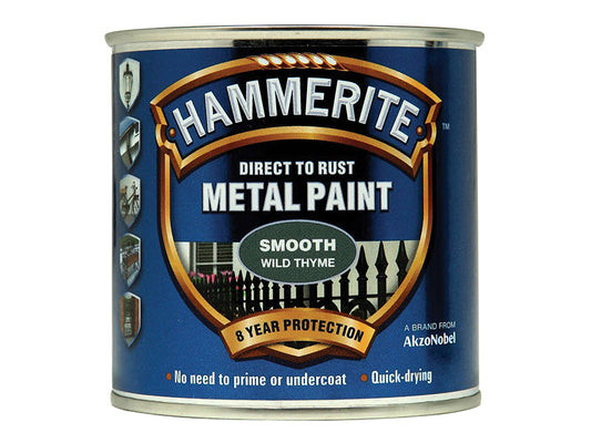 Direct to Rust Smooth Finish Metal Paint Wild Thyme 250ml, Hammerite