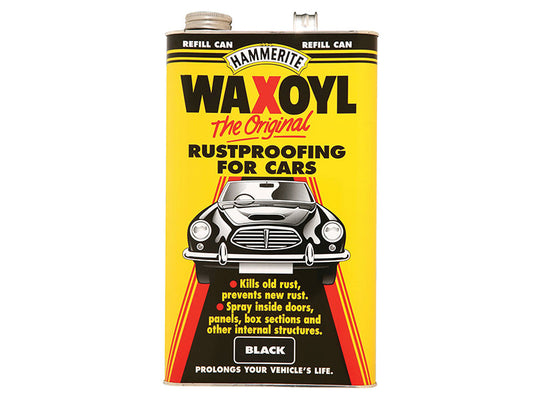 Waxoyl Refill Can Black 5 Litre, Hammerite