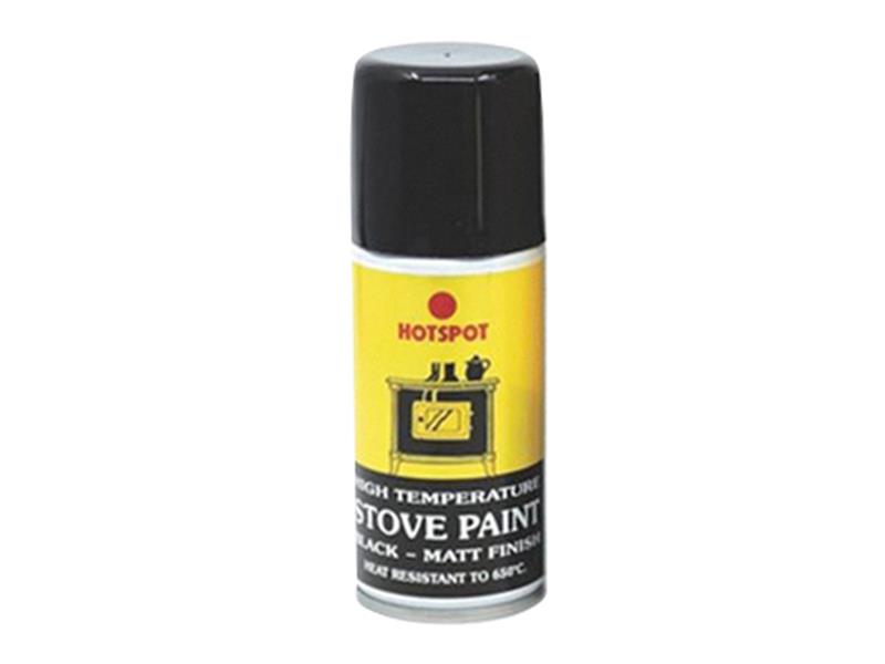 Spray Stove Paint Matt Black 450ml, Hotspot