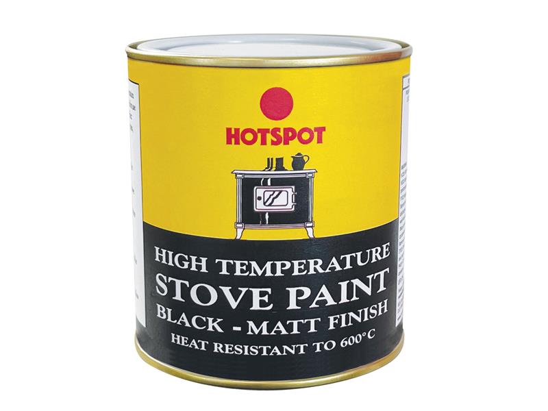 Stove Paint Matt Black 500ml, Hotspot