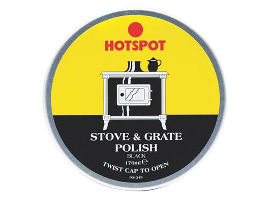 Black Stove & Grate Polish Tin 170g, Hotspot