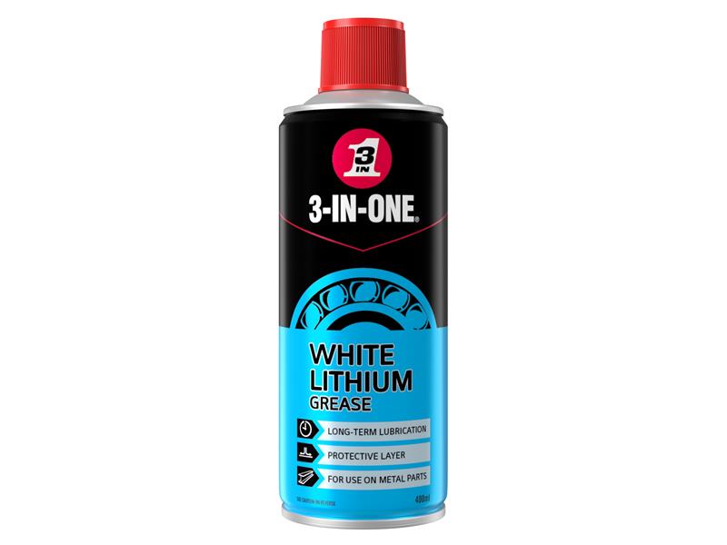 3-IN-ONE White Lithium Spray Grease 400ml, 3-IN-ONE®