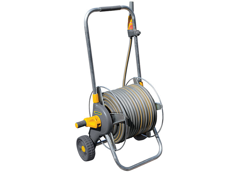 2436 60m Metal Pro Hose Cart & 30m of 12.5mm Hose, Hozelock