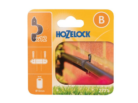 2771 Wall Clip 13mm (Pack 12), Hozelock