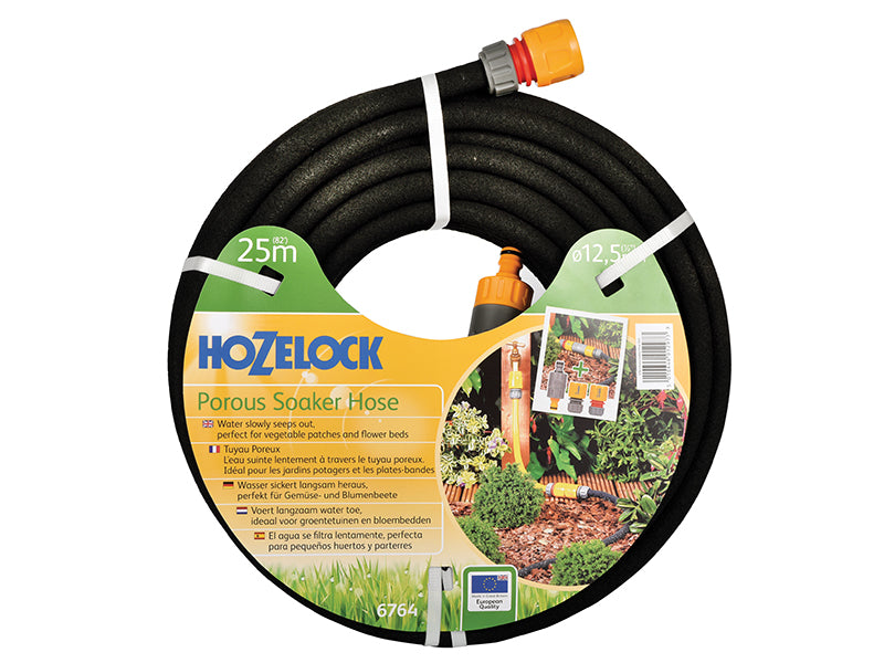 6764 Porous Soaker Hose 25m 12.5mm (1/2in) Diameter, Hozelock