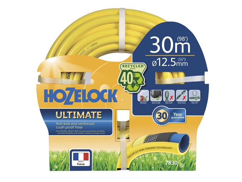 7830 Ultimate Hose 30m 12.5mm (1/2in) Diameter, Hozelock