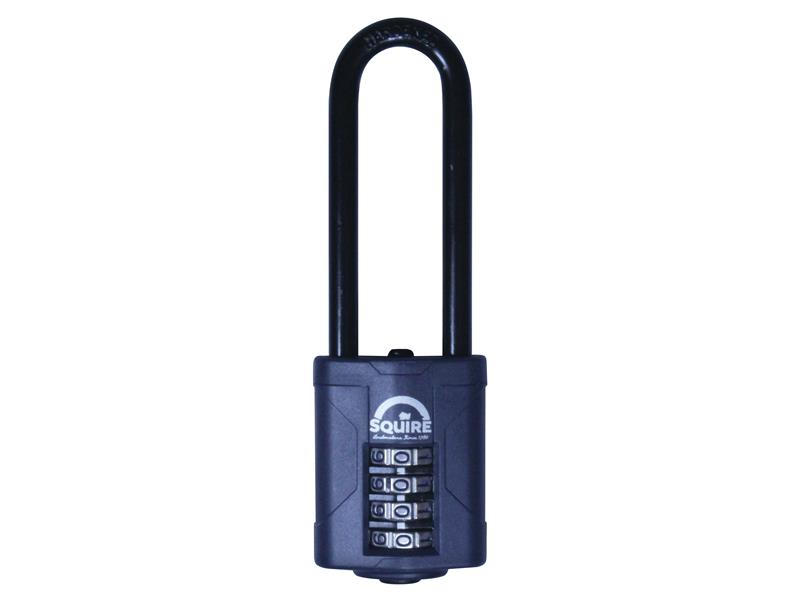 CP40/2.5 Combination Padlock 4-Wheel 40mm Extra Long Shackle 63mm, Squire