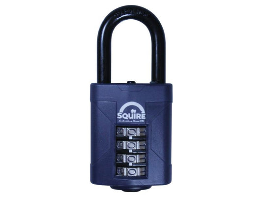 CP50/1.5 Combination Padlock 4-Wheel 50mm Long Shackle 38mm, Squire