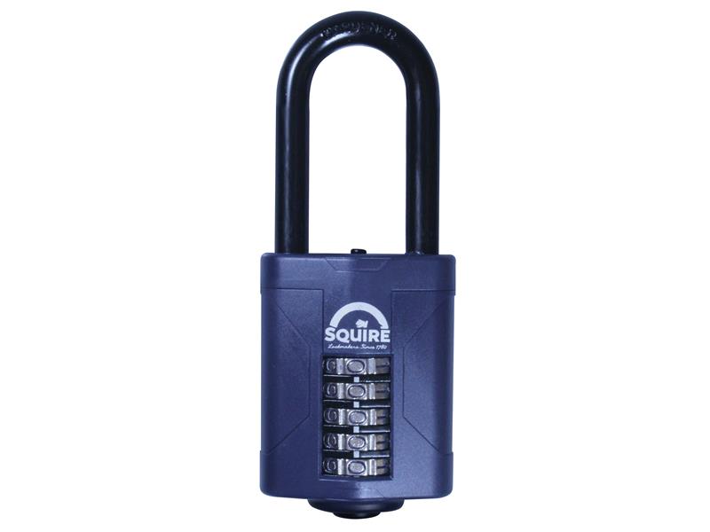 CP60/2.5 Combination Padlock 5-Wheel 60mm Extra Long Shackle 63mm, Squire