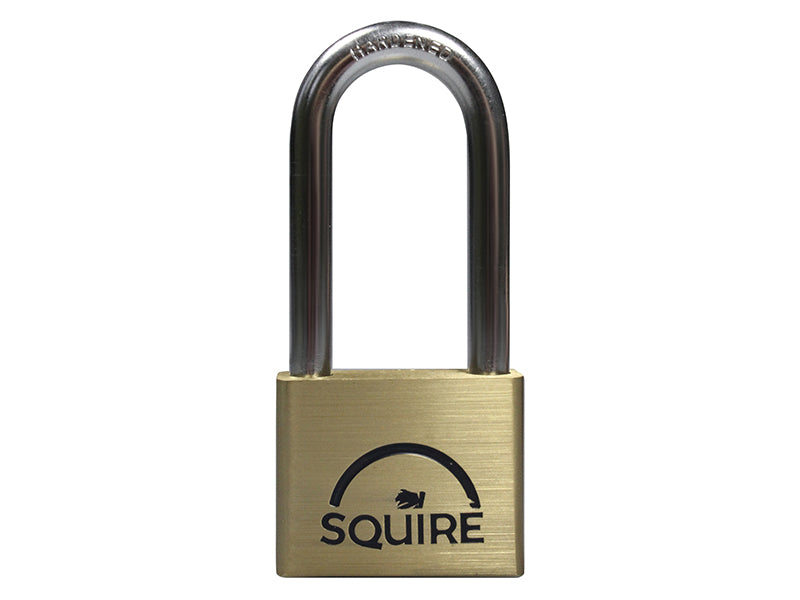 LN5/2.5 Lion Brass Padlock 5-Pin 50mm - 65mm Long Shackle, Squire