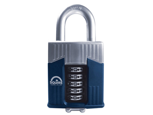 Warrior High-Security Open Shackle Combination Padlock 65mm, Squire