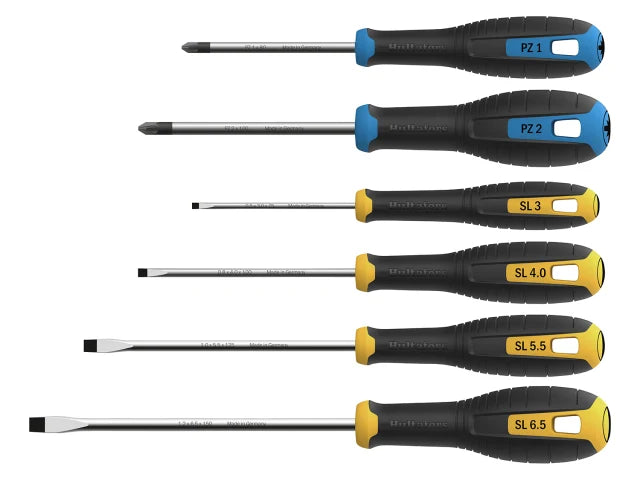 Pozidriv & Slotted Screwdriver Set, 6 Piece, Hultafors