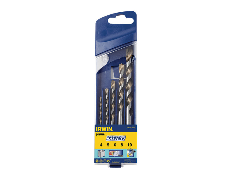 Cordless Multi-Purpose Drill Bit Set, 5 Piece 4-10mm, IRWIN®