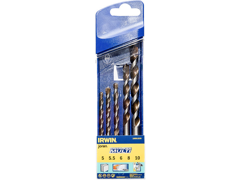 Cordless Multi-Purpose Drill Bit Set, 5 Piece 5-10mm, IRWIN®