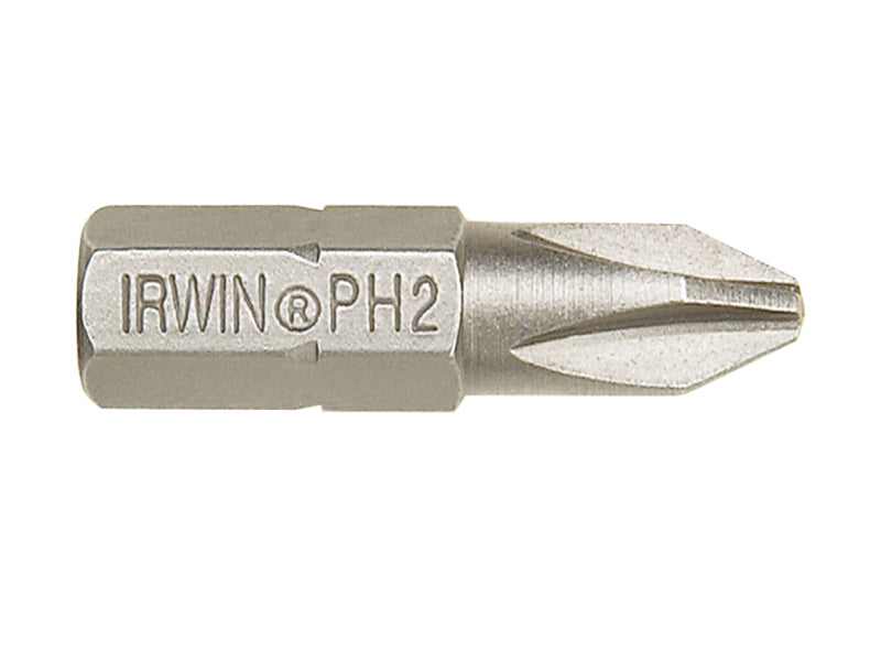 Screwdriver Bits Phillips PH2 25mm (Pack 2), IRWIN®