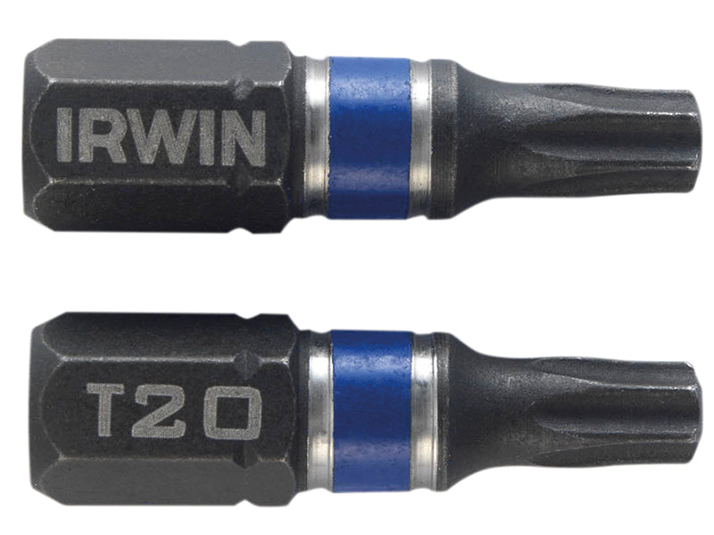 Impact Screwdriver Bits TORX TX20 25mm (Pack 20), IRWIN®