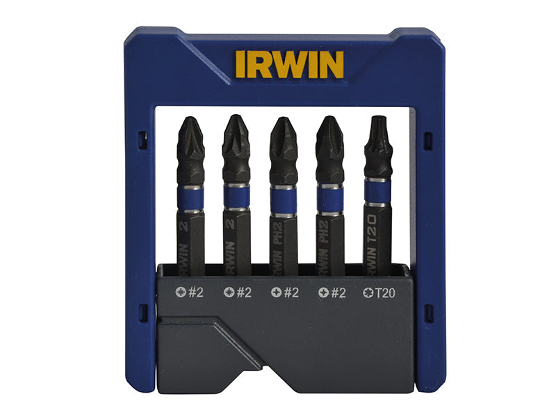 Phillips/Pozi/TORX Impact Screwdriver Pocket Bit Set, 5 Piece, IRWIN®