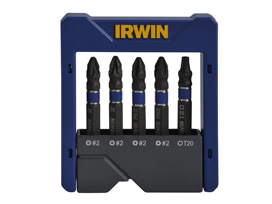 Phillips/Pozi/TORX Impact Screwdriver Pocket Bit Set, 5 Piece, IRWIN®