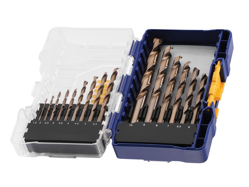 HSS Cobalt Drill Bit Set, 15 Piece, IRWIN®