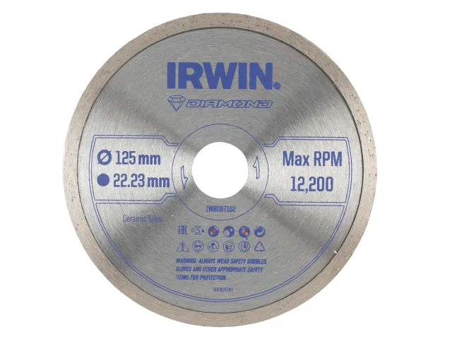 Continuous Rim Diamond Blade 125 x 22.23mm, IRWIN®