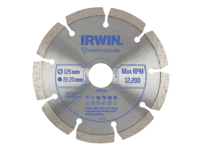 Segmented Diamond Blade 125 x 22.23mm, IRWIN®