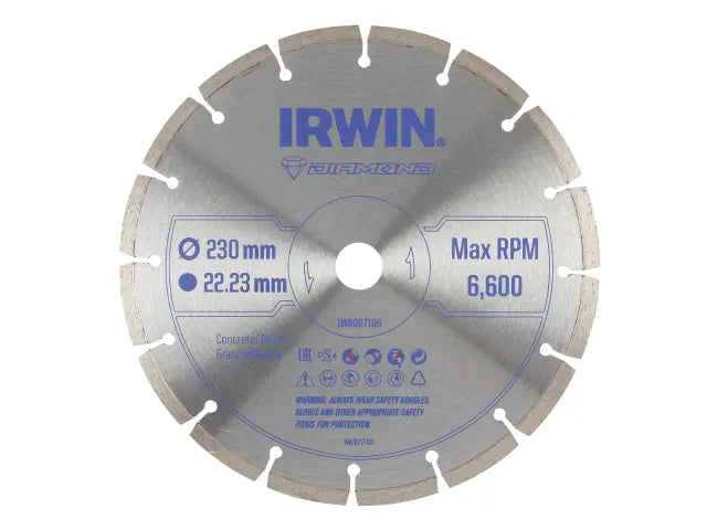 Segmented Diamond Blade 230 x 22.23mm, IRWIN®