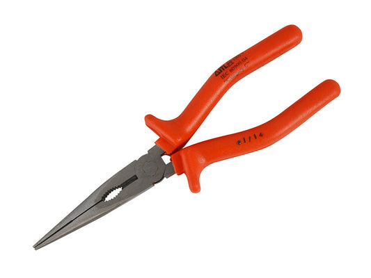 Insulated Snipe Nose Pliers 200mm, ITL Insulated