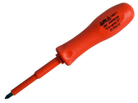 Insulated Screwdriver Pozi No.1 x 75mm (3in), ITL Insulated