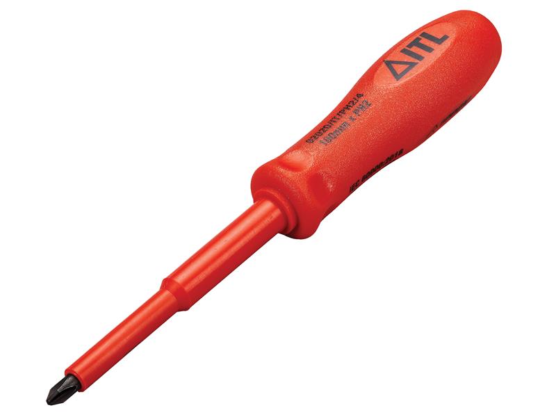 Insulated Screwdriver Phillips No.2 x 100mm (4in), ITL Insulated