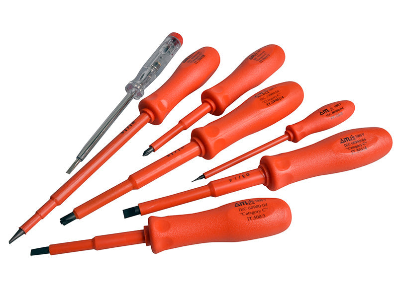 Insulated Screwdriver Set of 7, ITL Insulated