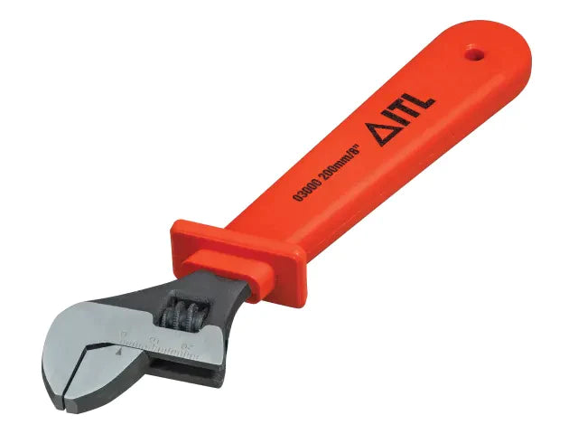 Insulated Adjustable Wrench 200mm (8in), ITL Insulated