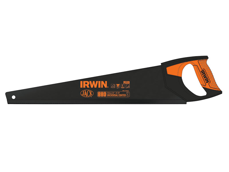 880 UN Universal Hand Saw 550mm (22in) Coated 8 TPI, IRWIN Jack