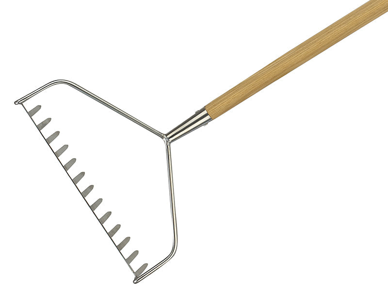 Stainless Steel Long Handled Soil Rake, FSC®, Kent & Stowe