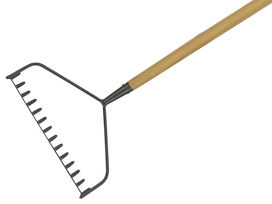 Carbon Steel Long Handled Soil Rake, FSC®, Kent & Stowe