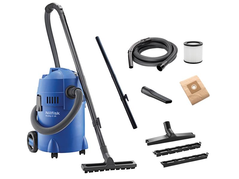 Buddy II Wet & Dry Vacuum & Blow Function 18 litre 1200W 240V, Nilfisk Alto (Kew)