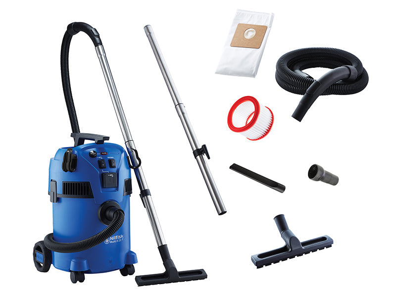 Multi ll 22T Wet & Dry Vacuum with Power Tool Take Off 1200W 240V, Nilfisk Alto (Kew)