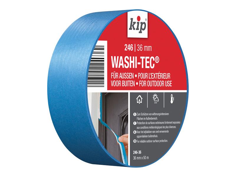 246 Premium Outdoor WASHI-TEC® Masking Tape 36mm x 50m, KIP®