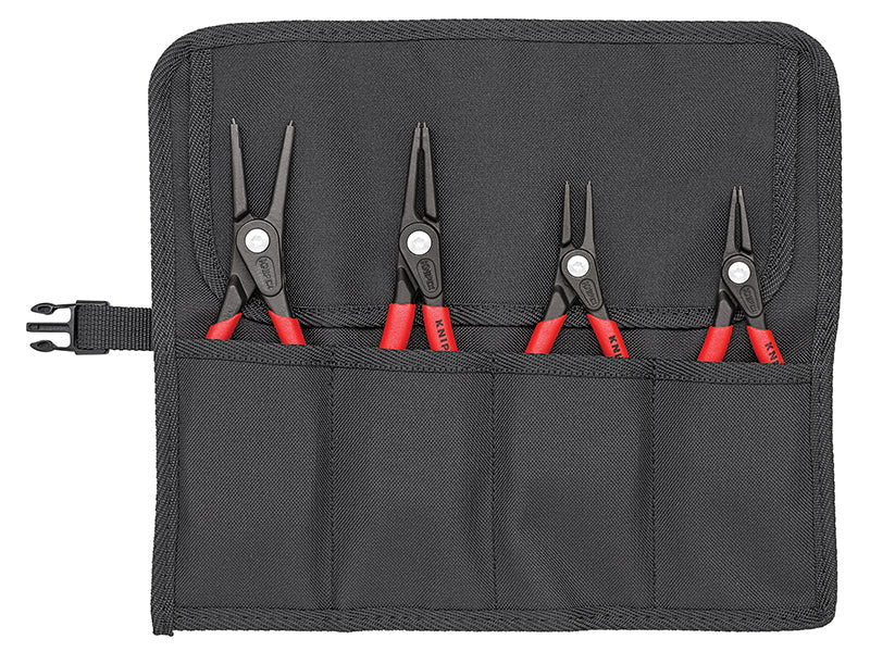 Precision Circlip Pliers Set in Roll, 4 Piece, Knipex