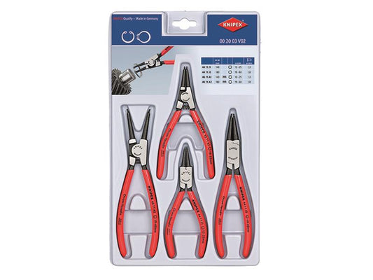 Circlip Plier Set, 4 Piece, Knipex