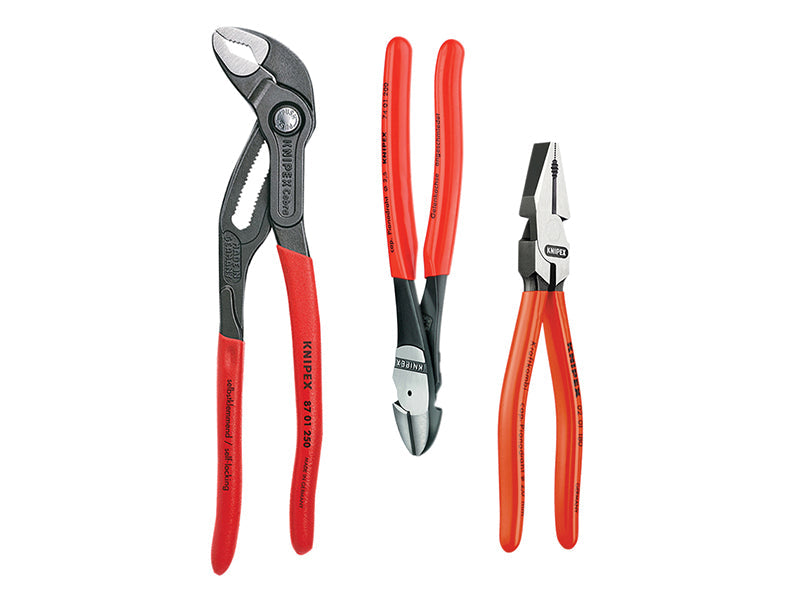 Power Pack High Leverage Pliers Set, 3 Piece, Knipex