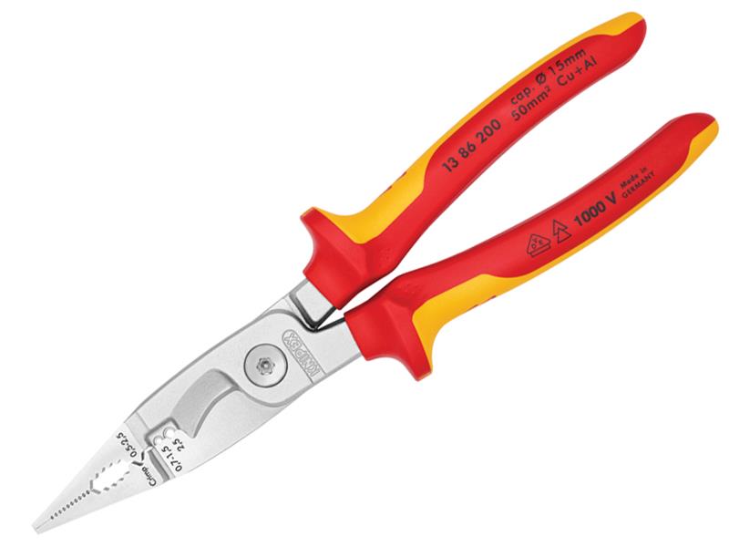 VDE Multifunctional Installation Pliers 200mm, Knipex